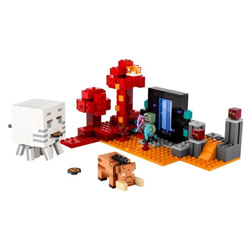 LEGO Agguato nel Portale del Nether ( 352 Pz ) MINECRAFT 8a+ 21255
