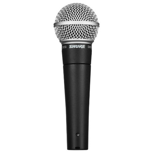 Shure Microfono a filo SM SERIES senza interruttore Black e Silver SM58 LCE 0m