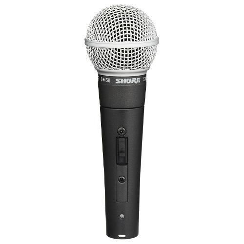 Shure Microfono a filo SM SERIES con interruttore Black e Silver SM58 SE 0m