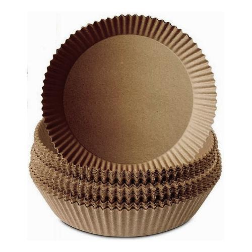 Virinnova Set stampi Carta forno Multiuso 25 pz per friggitrici aria VIKIT Marrone (20x4cm) 2322214