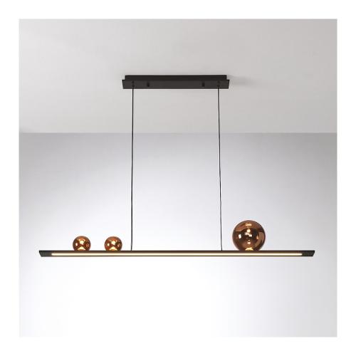 Vivida International Sospensione MOONLIGHT Nero (120x6x206,5cm) 0102 30 NE 1 luce - LED - Max 36W