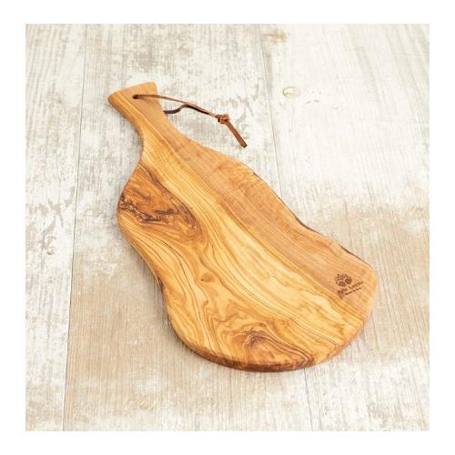 Tagliere in legno d'olivo artigianale 38 x 20 cm.