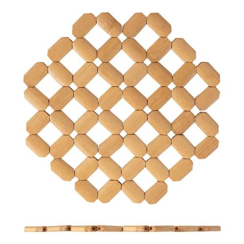 H&H Sottopentola Ottagonale Bamboo (15cm) Naturale 8879000