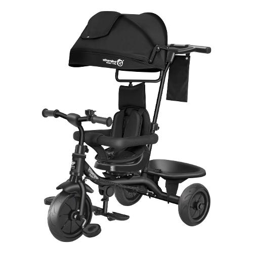 Globo Triciclo Evolution 5 in 1 con parasole (93x52cm) VITAMINA G Nero 05567