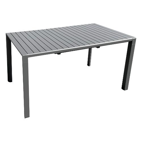 Amicasa Tavolo da esterno alluminio CAROL Allungabile Antracite (140-180x80x75cm) LY AT 306