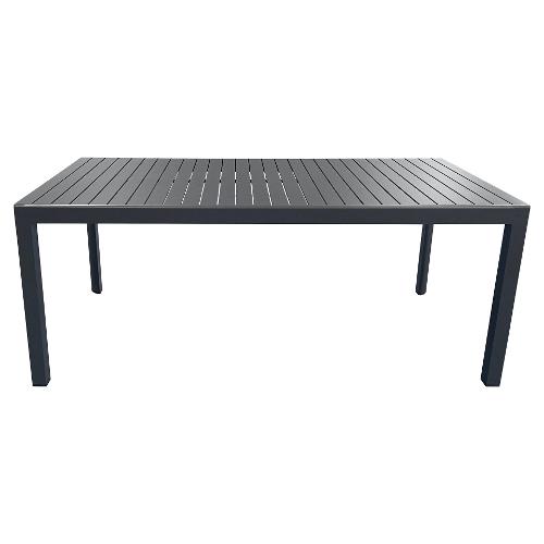 Amicasa Tavolo da esterno alluminio CAROL Fisso Antracite (180x90x75cm) LY AT 309