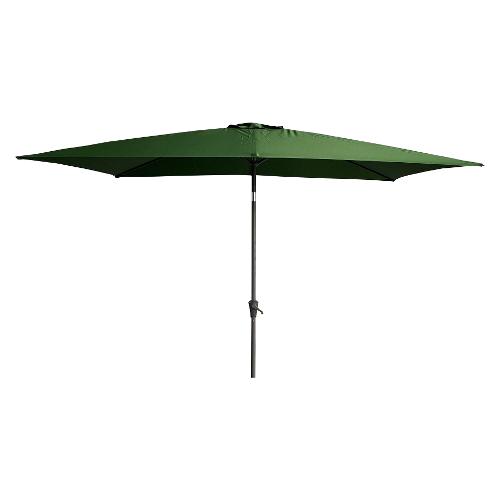Amicasa Ombrellone alluminio RIMINI Grigio e Verde (3x2mt)