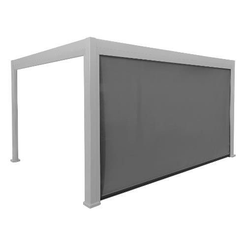 Amicasa Parete pergola alluminio, textilene CAPRI Antracite (4mt) LY Z 030