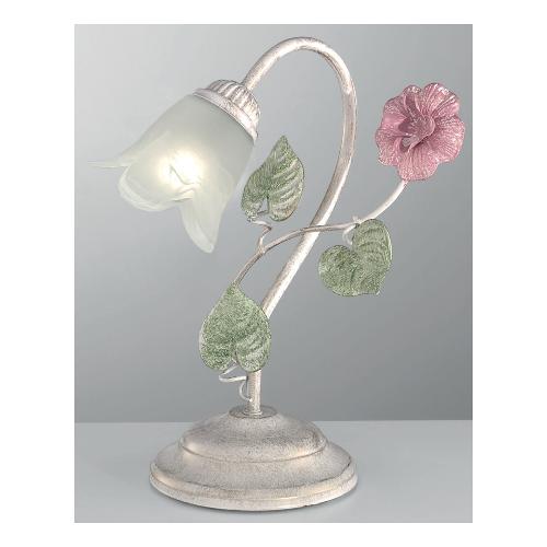 Silux Lampada tavolo PRIMAVERA Bianco (19x30cm) 1 luce - E14 - Max 40W
