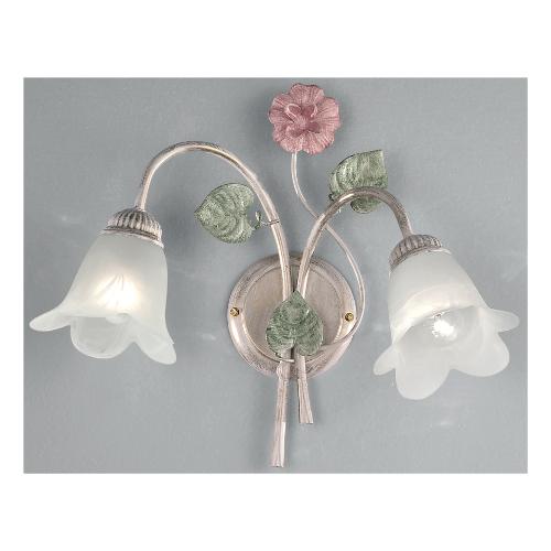 Silux Applique PRIMAVERA Bianco (40x36cm) 2 luci - E14 - Max 80W