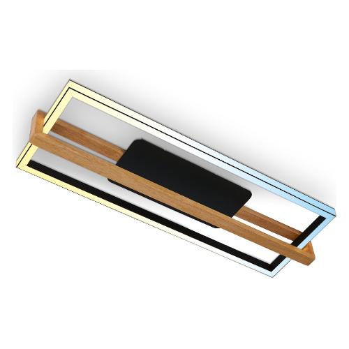 Briloner Plafoniera NESTED Nero (84,5x12x30cm) 3769015 1 luce - LED - Max 50W