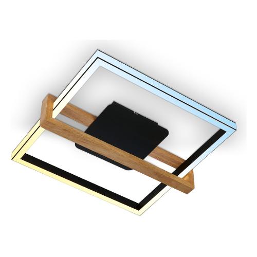 Briloner Plafoniera NESTED Nero (49x12x45cm) 3768015 1 luce - LED - Max 40W