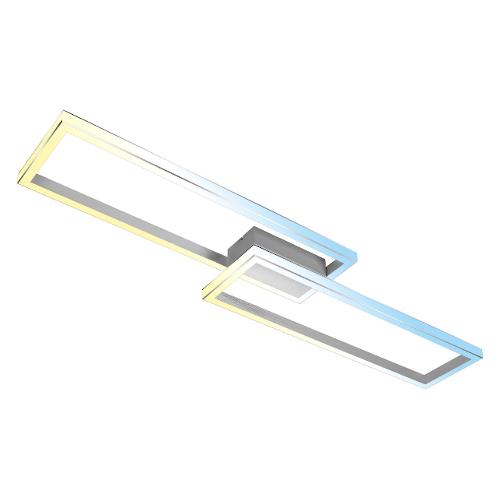 Briloner Plafoniera BOLD Alluminio cromato (120x8x28cm) 3761019 1 luce - LED - Max 45W