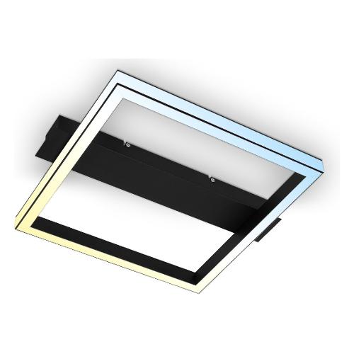 Briloner Plafoniera BOLD Nero (42x7x36cm) 3760015 1 luce - LED - Max 26W