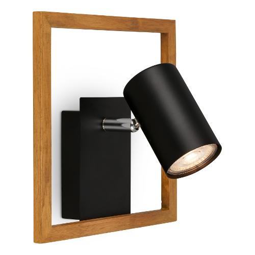 Briloner Faretto spot FREY Nero (20x12,5x20cm) 2138015 1 luce - GU10 - Max 9W