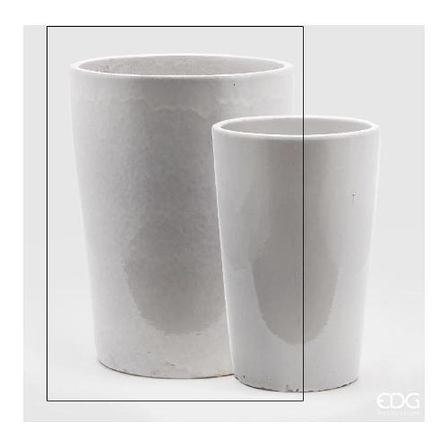 Edg Vaso Ceramica (49cm) Bombato G White Bianco 015699 10