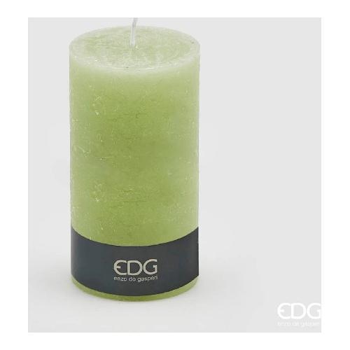 Edg Candela cilindro (10x18cm) RUSTICA Verde chiaro 612405 71