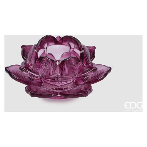 Edg Porta candela (10x4cm) Lotus Grenat 107346 69