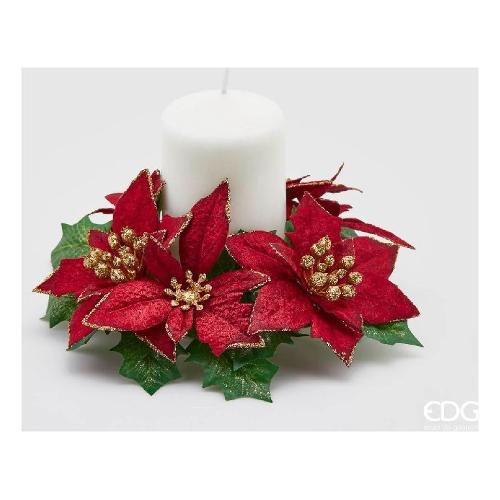 Edg Corona natalizia (16 cm) Stella Poinsettia 685179 48