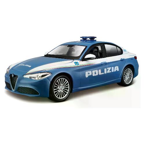Bburago Automodello Kit 36 pz Alfa Romeo Giulia scala 1:24 POLIZIA 930132 006