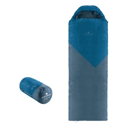 Ferrino Sacco a pelo Antelao Square Sx (220x80 cm) blu e grigio per T 6-20°C 86710OBBS