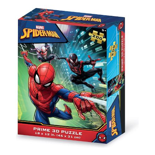 Grandi Giochi Puzzle 200 pz Spiderman Marvel 5a+ (31x46cm) PRIME 3D PUA00000