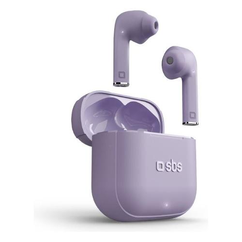 Sbs Auricolari microfono bluetooth BEAT FREE Tws Viola TEEARTWSBEATFREEBTV