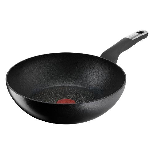 Lagostina Wok Alluminio antiaderente 1 manico (28cm) UNLIMITED Nero 010271041828