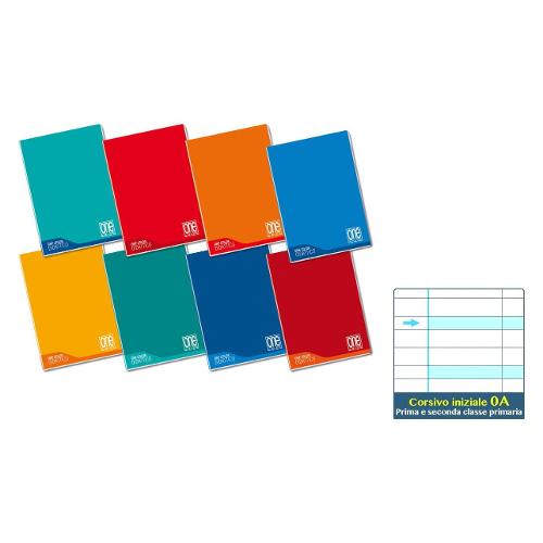 Blasetti Quaderno righe 0A per 1° e 2° elementare + disgrafia A4 ONE COLOR 7041