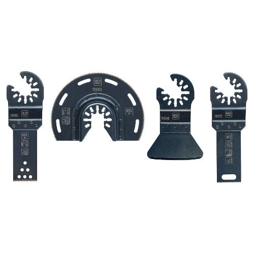 Kwb Set 4 lame taglio per multifunzione legno e metalli 708801