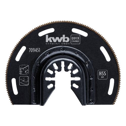 Kwb Lama semicircolare immersione per multifunzione multi materiale D. 87 mm 709451