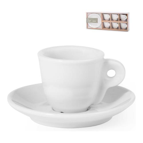 Cpo Set tazzine caffè con piatto 6 pz (65ml) Bianco 7077700