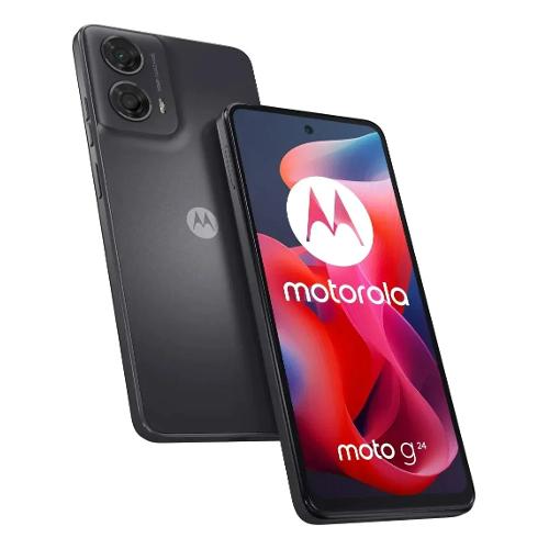Motorola Smartphone 6,6" MOTO G24 4G Lte Matte charcoal ( 128GB Ram 4GB 5000mAh ) PB180002SE