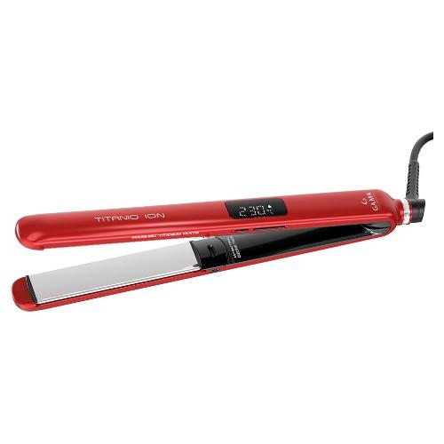 Ga Ma Piastra capelli TITANIO Ion Red Digital Rosso GI2515