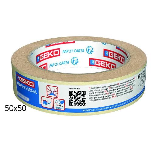 Geko Nastro mascheratura per interni 5cm x 50m UNIVERSAL Beige 21000 125
