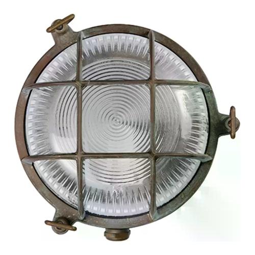 Moretti Plafoniera da esterno TORTUGA Anticato ramato (11x21cm) 200 10 T AR 1 luce - E27 - Max 52W