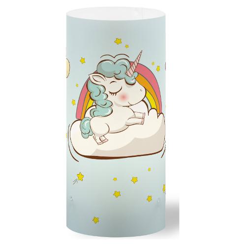 Linea Zero Lampada tavolo DECOKIDS Unicorno fantasy (13x32cm) 608A DK UFAN 1 luce - E27 - Max 30W