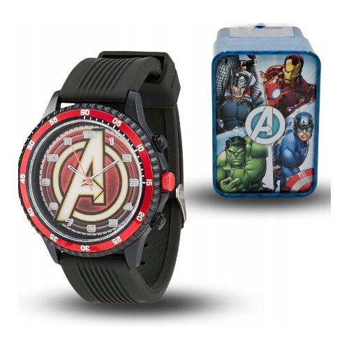 Ds Import Orologio AVENGERS con Box Black e Red MV15784