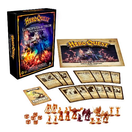 Hasbro La Profezia di Telor gioco in Italiano AVALON HILL HEROQUEST G0052103