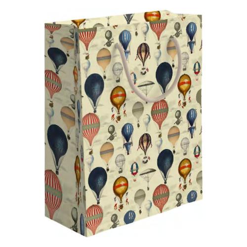 Marpimar Shopper regalo (18,5x10x23 cm) Mongolfiera Beige multicolore PLD78