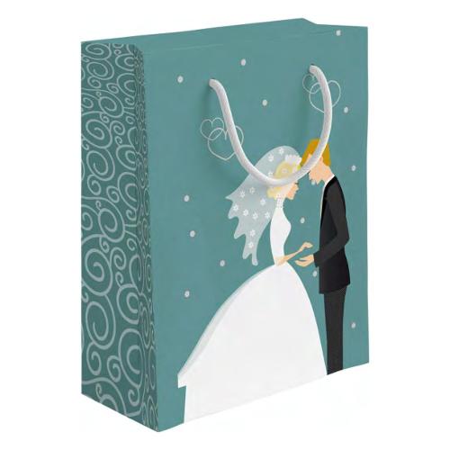 Marpimar Shopper regalo (26x12x32 cm) Wedding Verde PLD95