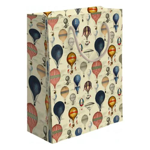 Marpimar Shopper regalo (26x12x32 cm) Mongolfiera Beige multicolore PLD77
