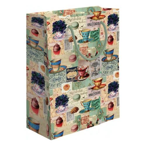 Marpimar Shopper regalo (31,5x12x45 cm) Vintage Green Multicolor PLD28