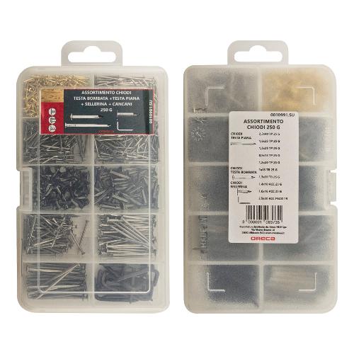 Oreca Chiodi per legno assortiti 250 gr 0010991 SU