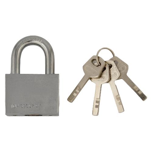 Oreca Lucchetto chiave corazzato arco normale Blindo Acciaio spazzolato 0074516 00