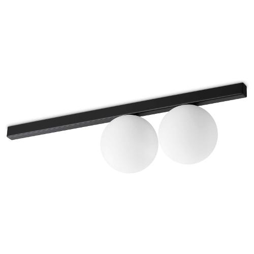 Ideal Lux Plafoniera BINOMIO pl2 Nero (55,7x15x12cm) 310671 2 luci - G9 - Max 8W