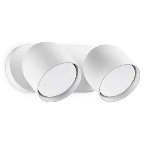 Ideal Lux Set faretti spot DODO ap2 Bianco (22x8,5x11,5cm) 314136 2 luci - GX53 - Max 30W
