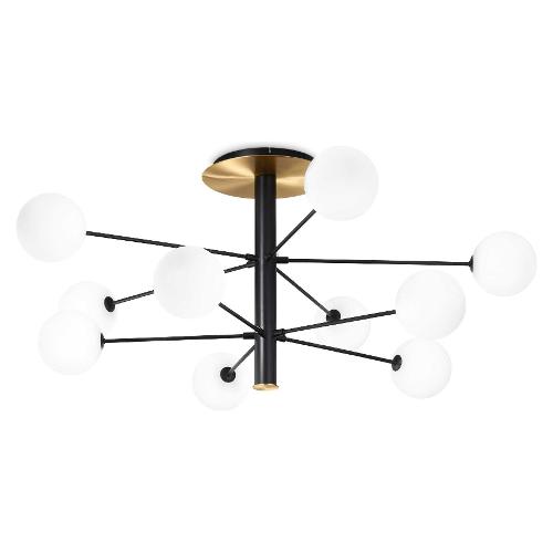 Ideal Lux Sospensione COSMOPOLITAN pl10 Nero (124x124x53,5cm) 273693 10 luci - G9 - Max 150W