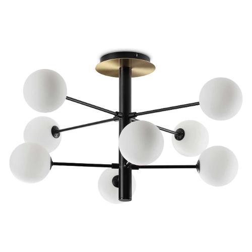 Ideal Lux Sospensione COSMOPOLITAN pl8 Nero (64x42x64cm) 328485 8 luci - G9 - Max 120W