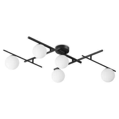 Ideal Lux Plafoniera ATLAS pl5 Nero (106x26,5x54,5cm) 328218 5 luci - G9 - Max 20W